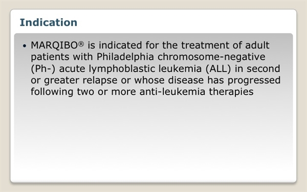 Marqibo® (vinCRIStine sulfate LIPOSOME injection) Marqibo® (vinCRIStine sulfate LIPOSOME injection)