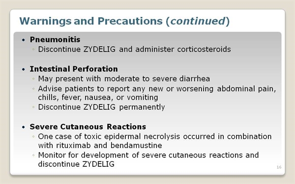 ZYDELIG® (idelalisib) for Relapsed Chronic Lymphocytic ZYDELIG® (idelalisib) for Relapsed Chronic Lymphocytic