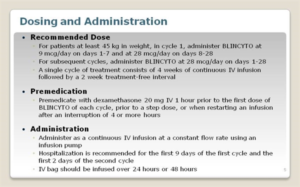 BLINCYTO (blinatumomab) For B-Cell Precursor Acute Lymphoblastic Lymphoma