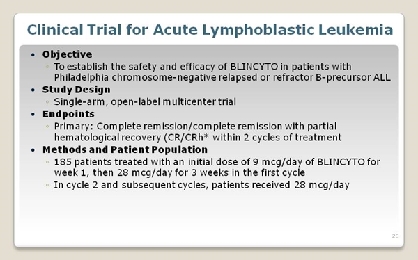 BLINCYTO (blinatumomab) For B-Cell Precursor Acute Lymphoblastic Lymphoma