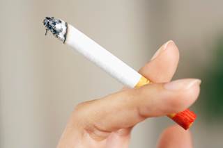 Women who continue to smoke after being diagnosed with breast cancer are almost twice as likely as those who never smoked to die of their disease. Women who continue to smoke after being diagnosed with breast cancer are almost twice as likely as those who never smoked to die of their disease.