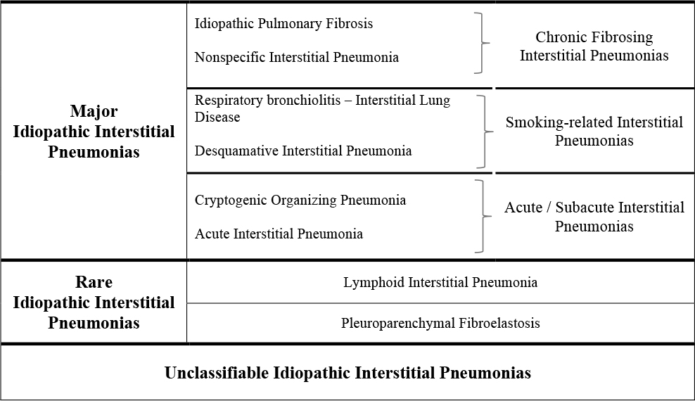 Adapted From The 2013 Official American Thoracic Society European Respiratory Society Statement Update Of The International Multidisciplinary Adapted From The 2013 Official American Thoracic Society European Respiratory Society Statement Update Of The International Multidisciplinary